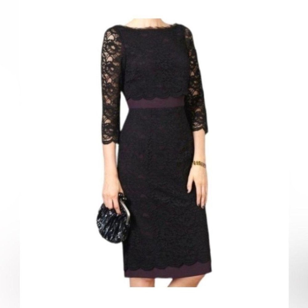 Boden Lace v neck dress size 2R